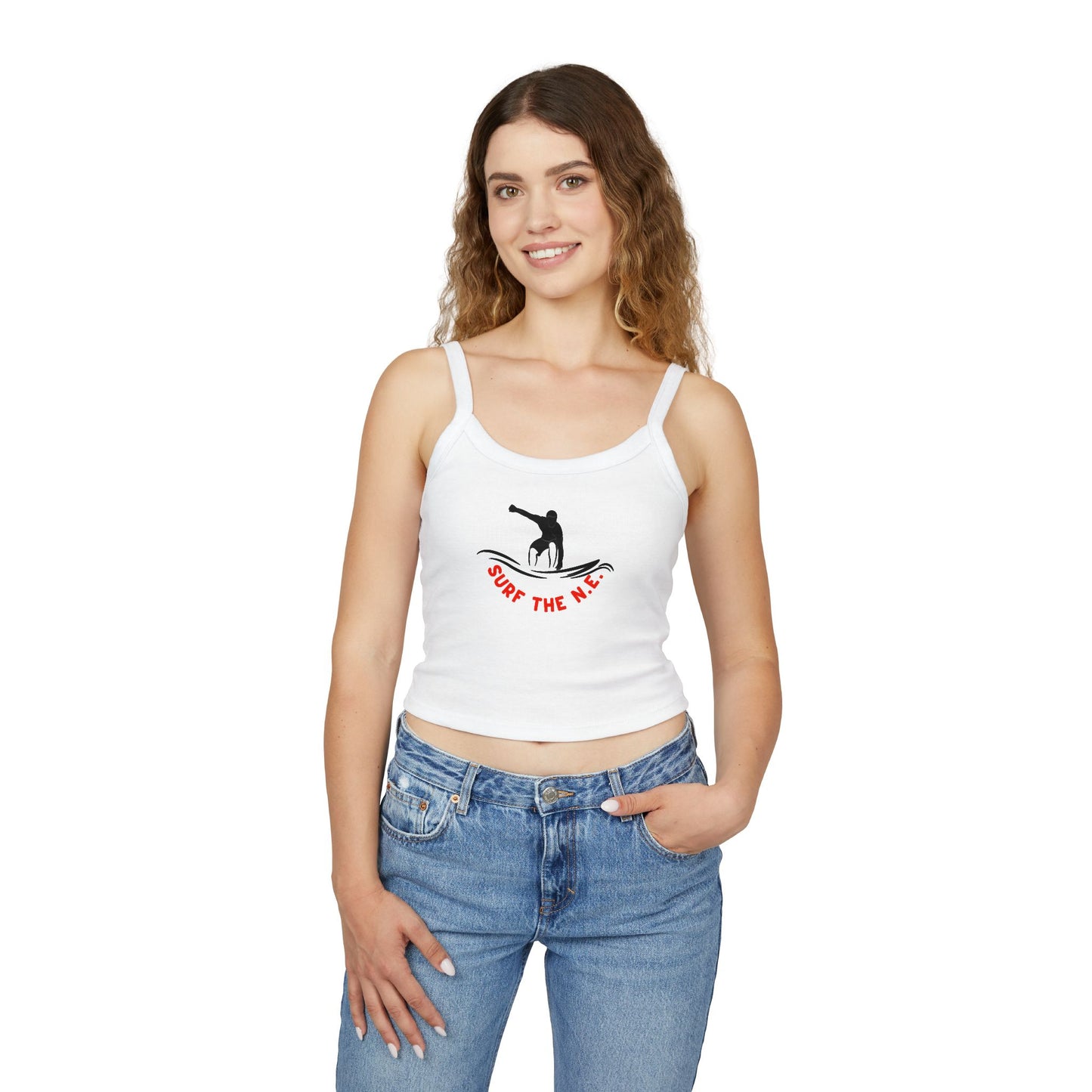 Northeast Surf Club Women's Spaghetti Strap Tank Top – Perfect for Beach Days and Summer Vibes