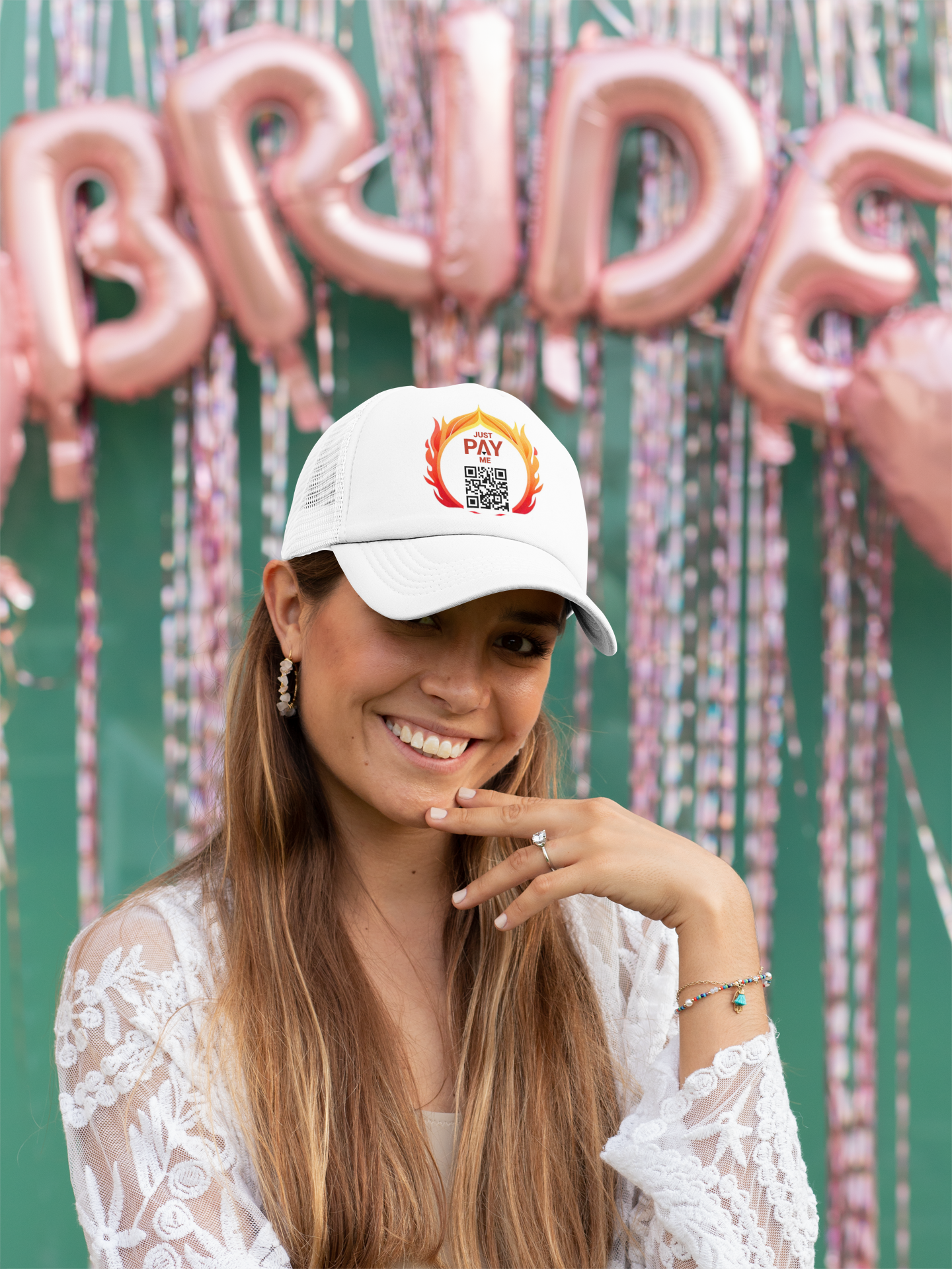 Just Pay Me – Bride Support Crew Hat